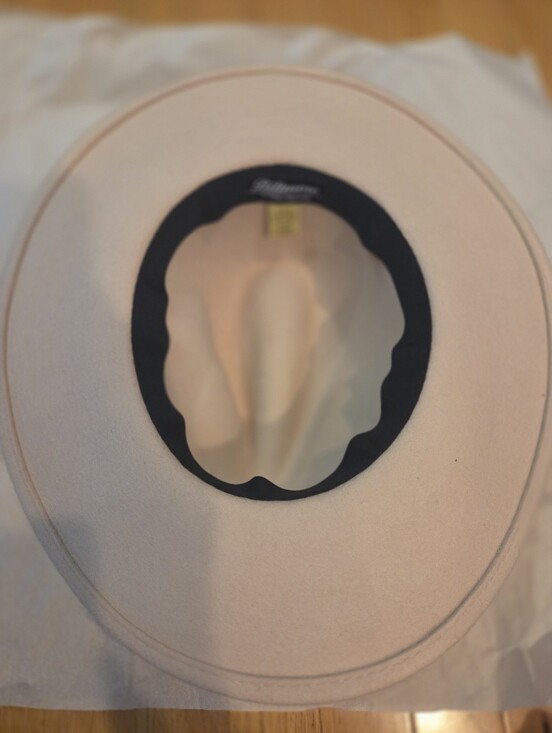 Madewell x Biltmore Cream Wool Felt Wide Brim Fedora Hat Size S/M
